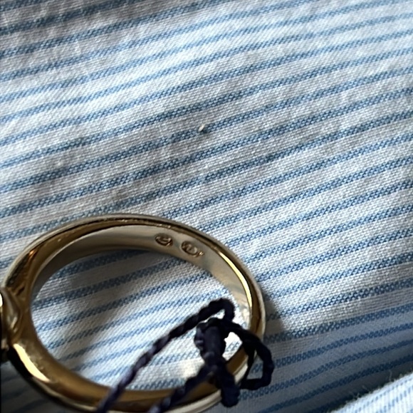 SWAROVSKI Crystal BLK AND GOLD RING  AUTHENTIC - Picture 4 of 4